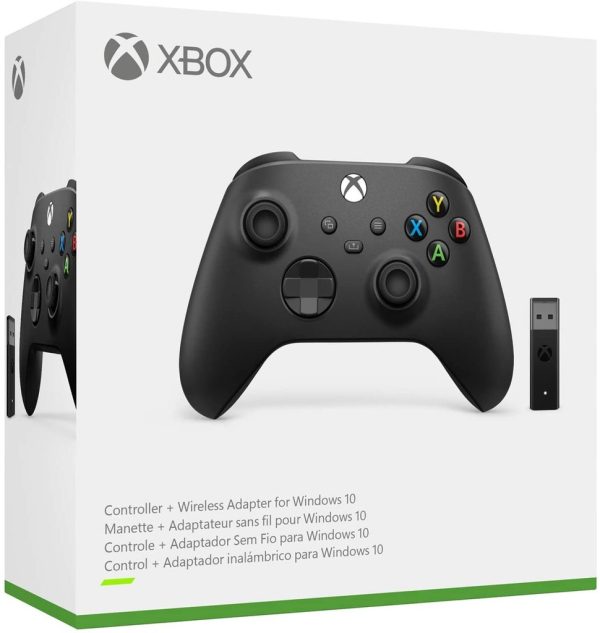 Controller Xbox Series X Black + Adaptador Windows