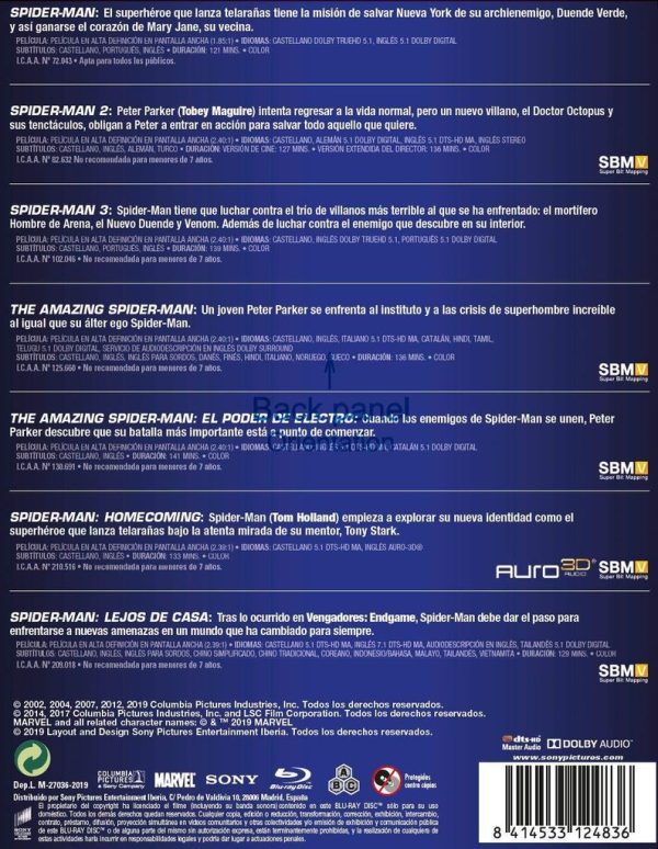 Spider-Man Colección 7 Películas BR