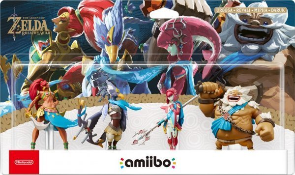 Pack Amiibo Daruk, Mipha, Urbosa y Revali