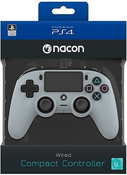 Mando Compact Controller Nacon Wired Gris PS4
