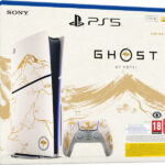 Consola PS5 Slim Edition + DualSense (1TB) Ghost of Yotei – Gold Limited Edition