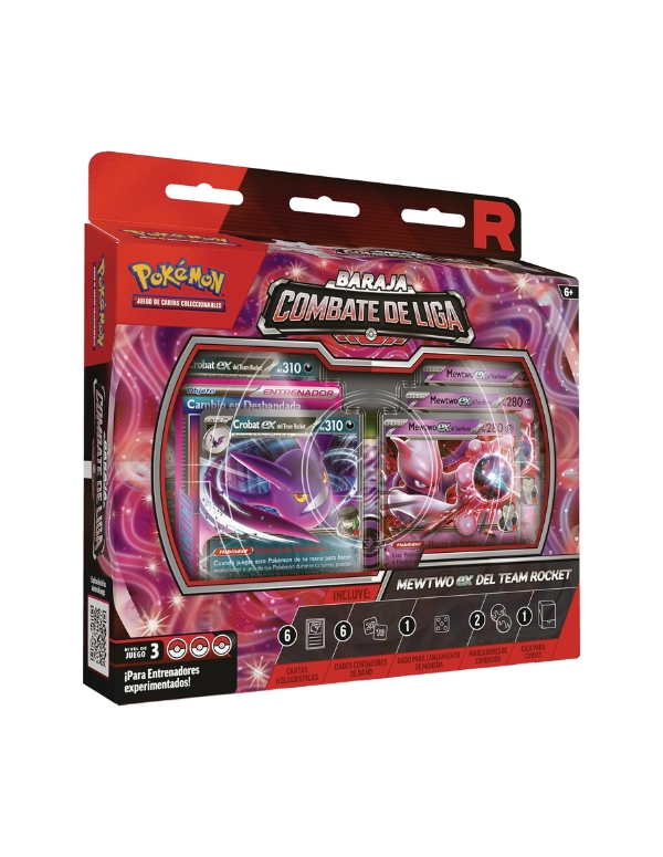 Baraja Combate de Liga Mewtwo EX del Team Rocket Español