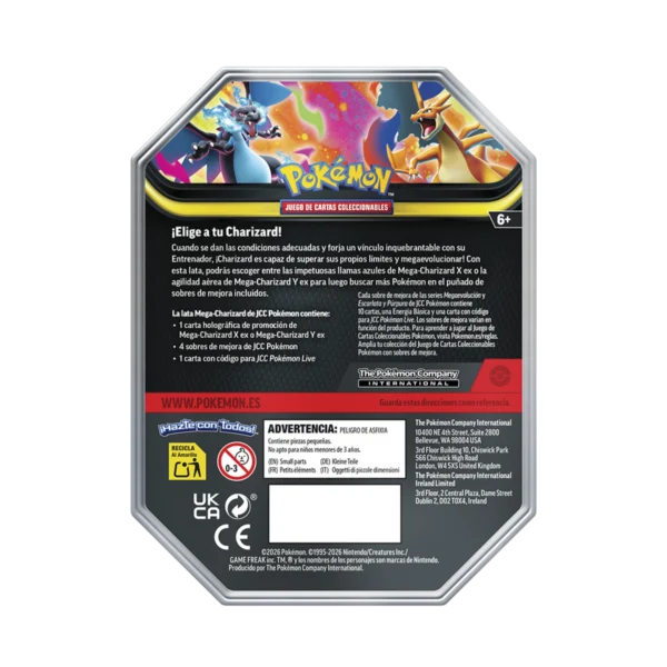 Lata Mega Charizard X & Y EX Español